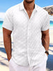 Men's Full Size Button Up Short Sleeve Shirt Plus Size test