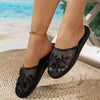 Sheer Floral Embellished Sandals test