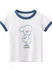 Children's Dog Graphic T-Shirt with Contrast Trim test