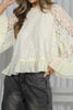 Lace Ruffled Hem Blouse test
