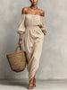 t Off-Shoulder Smocked Waist Maxi Dress test