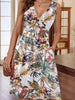 Printed Surplice Sleeveless Dress test