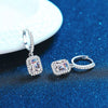 1 Carat 925 Sterling Silver Moissanite Drop Earrings test