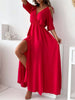 Slit Cold Shoulder Maxi Dress test