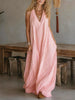 Full Size Sleeveless Flowy Maxi Dress Plus Size test