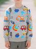 Children's Transportation Print Round Neck Sweatshirt test