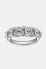 1 Carat Moissanite 925 Sterling Silver Half-Eternity Ring test