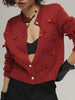 Bow Button Up Long Sleeve Cardigan test