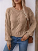 Cable Knit Long Sleeve Sweater test