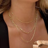 18K Gold-Plated Three Layered Necklace test