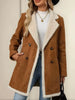 Double-Breasted Suede Outerwear test
