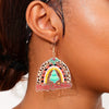 Christmas Rainbow Dangle Earrings test