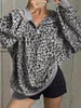 Leopard Print Quarter-Zip Sweatshirt test