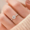 1 Carat 925 Sterling Silver Moissanite Ring test