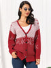 Snowflake Button Down Cardigan test