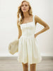 Square Neck Wide Strap Mini Dress test