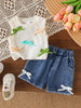 Children's Bow Tank and Denim Shorts Set test