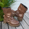 Round Toe Block Heels Boots test