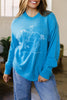 Western Embroidery Drop Shoulder Sweater test