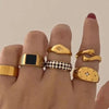 6 Piece 18K Gold-Plated Ring test
