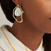 18K Gold-Plated Pearl Earrings test