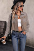 Perfee Collared Neck Button Front Pocketed Jacket test