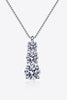 Moissanite Triple-Pendant Necklace test