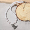 Pearl Beaded Cowboy Boot Necklace test