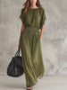 Chiffon Maxi Dress with Smocked Waist test