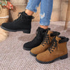 Lace Up Block Heel Boots test