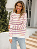 Angel Wings Striped Drop Shoulder Knit Top test