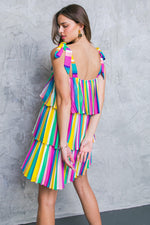 PROPER PARADISE WOVEN MINI DRESS