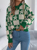 Christmas Checkerboard Gingerbread Round Neck Sweater test
