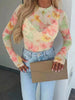 Full Size Floral Print Sheer Mesh Long Sleeve T-Shirt Plus Size test