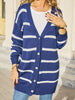 Striped Button-Down Knit Cardigan test