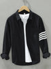 Men's Plus Size Button-Up Shirt with Stripe Detail test