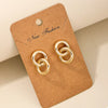Interlocked Chain Link Stud Earrings test