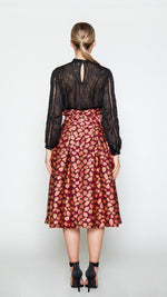 NIGHT AT THE CLUB MIDI SKIRT