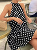 Polka Dot Halter Neck Mini Dress test