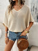 Devine V-Neck Batwing Sleeve Knit Top test