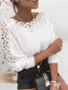 Lace Trim Round Neck Sweater test