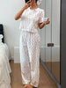 Polka Dot Short Sleeve Top and Shorts Set test