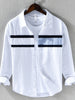 Men's Plus Size Striped Button-Down Shirt test