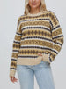 Geometric Pattern Round Neck Sweater test