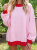Oversized Color-Block Crewneck Sweatshirt test