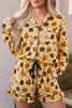 Halloween Pumpkin Print Long Sleeve Two Piece Lounge Set test