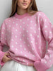 Contrast Round Neck Long Sleeve Sweater test