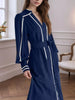 Notched Lantern Sleeve Dress test