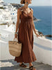 V-Neck Sleeveless Maxi Dress test