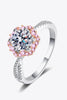 1 Carat Moissanite Flower-Shaped Crisscross Ring test